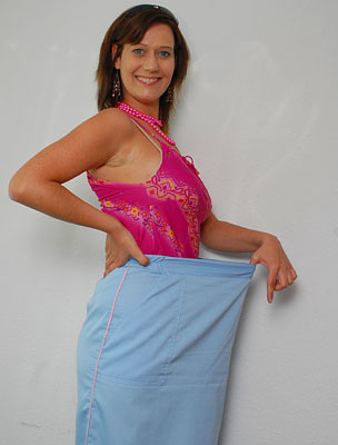 Juhász Adrienn 2008-ban, miután 26 kilót fogyott