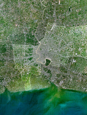 Bangkok műholdképe