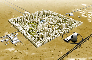 A jövő városa épül a sivatagban
