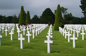 Normandiai katonai temető, Franciaország