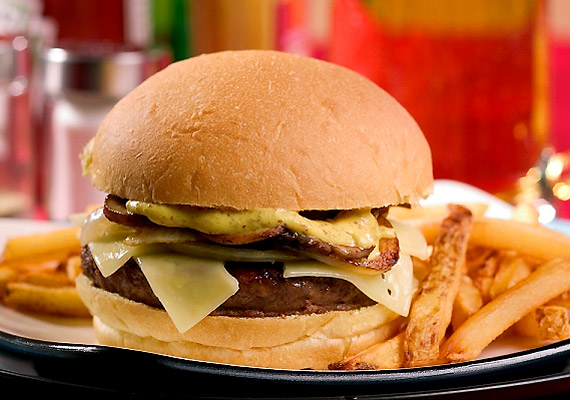 
                        	A hamburgerről sok mindent el lehet mondani, azt azonban, hogy egészséges volna, nem. A húspogácsáról nehéz megállapítani, hogy pontosan miből készült, a hamburgerzsemle pedig igazi szénhidrátbomba.