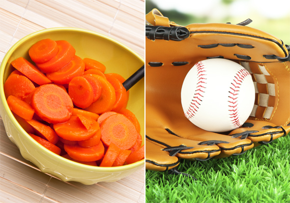 	Fél csésze főtt sárgarépából az ideális mennyiség egy baseball-labda méretének felel meg, ez körülbelül 25 kalóriát tartalmaz.