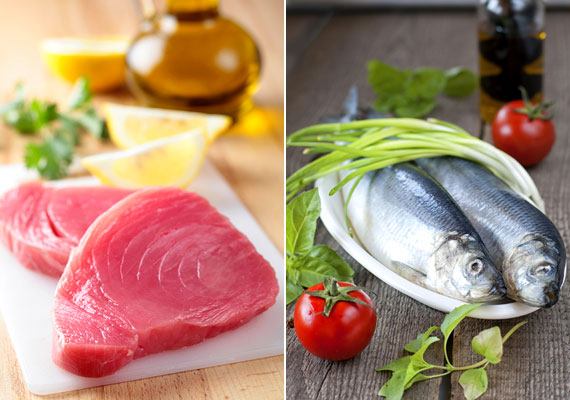	Az omega-3 zsírsavakban gazdag tengeri halak közül a hering a legelterjedtebb fajta, amelyet grillezve, sütve, marinálva egyaránt kedvelnek. De sok tonhalat, lazacot, makrélát, szardíniát is fogyasztanak. Kattints, és próbáld ki az omega-3-diétát!