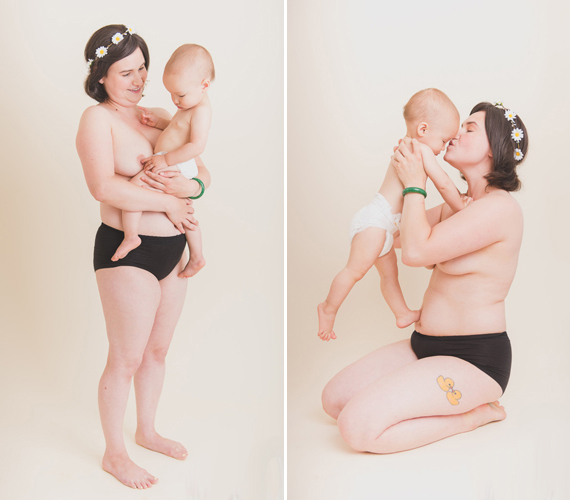 	A fotós interjúkat is készített az anyukákkal, akik tanulságos válaszokat adtak. A képen látható nő számára teljesen új kaland az anyaság, amit nem cserélne el a világért sem.