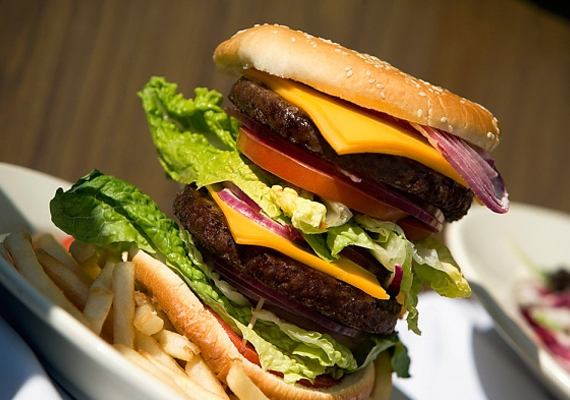 	Hamburger és hamburger közt nagy különbség lehet. A valódi húst tartalmazó pogácsából, jól átsütve, friss zöldségekkel készített retró verzió - leszámítva az édes zsemlét és a ketchupot, majonézt - belefér. A gyorséttermi verzió viszont kész méreg. Egyebek mellett hidrogénezett szójaolajat is tartalmaz, ami a szívbetegség kockázatát emeli.