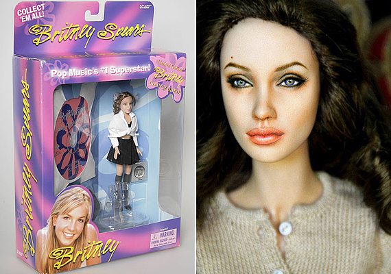 
                        	Britney Spears hamvas kamasz volt még, mikor kirobbant Amerikában a sztárhasonmás babák kultusza. Műanyagba öntött figurájával gyerekek ezrei játszottak sikert és csillogást, azóta pedig egyre profibb sztárbabák kerülnek a polcokra. Ha Barbie személyiségromboló hatással bír, valószínűleg az sem egészséges, ha Angelina Jolie szeretne lenni a gyerek, és ebbe naponta beleéli magát.