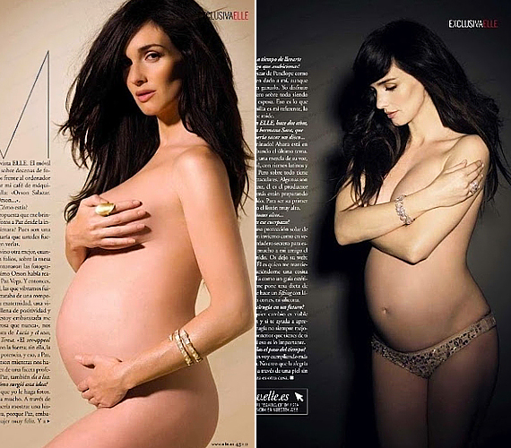 	Paz Vega, a gyönyörű, spanyol származású színésznő a spanyol Elle magazin kedvéért vált meg a textiltől várandósan, és ezek a fotók olyan elegánsra és bájosra sikeredtek, hogy nincs miért megbánni őket. A legtöbb kritika szerint Paz Vega kedvet csinált a nőknek a terhességhez.