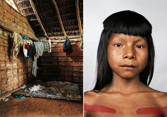 	Ahkohxet nyolcéves, és a mindössze 1900 fős krahó törzs tagja, amely az Amazonas folyó mentén él. Otthona a bal oldali képen látható.