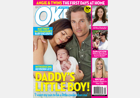 	Matthew Mconaughey kislánya, Vida harmadik gyerekként született családjukban. Hármukat 3 millió dollárért tehette címlapra az OK! magazin.