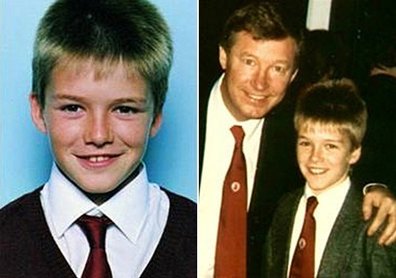 	David Beckham már gyerekkorában is jól focizott a parkban, de a korábbi osztálytársnői bizonyára nagyon meglepődhettek, amikor felnőttkorukban azzal kellett szembesülniük, hogy nemcsak sztárfocista, hanem valóságos szexszimbólum lett a kis Davidből. Gyerekkorában ugyanis meglehetősen átlagos volt a fizimiskája, és visszahúzódó, szerény kisfiúnak tűnt.