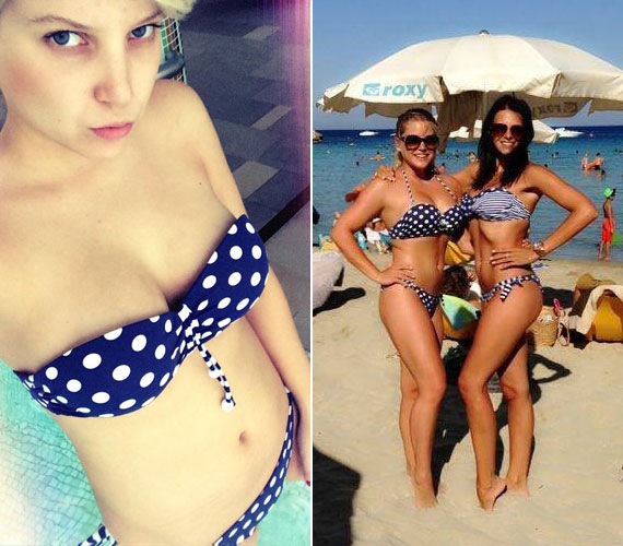 
                        	Szabó Zsófinak, az RTL Klub műsorvezetőjének bikinis fotója nem aratott nagy sikert, ami nem vékony alakjának, inkább morcos arckifejezésének volt köszönhető. 2013 nyarán, amikor Cipruson nyaralt Sarka Katával, a pöttyös kétrészessel viszont sok bókot zsebelt be.