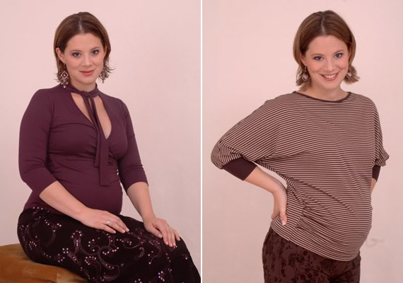 	Szinetár Dóra 2007-ben, a második terhessége alatt boldogan állt modellt egy kismamafotózáshoz.