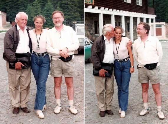 
                        	Brunner Márta 1993-ban, Vágó István oldalán, a TV2 Mindent vagy semmit című műsorában vált ismertté. A képen vele és Kányádi Sándor költővel látható.