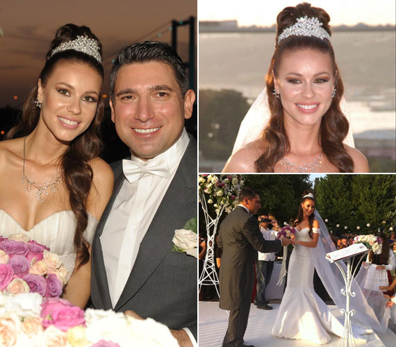 
                        	A magyar színésznő gyönyörű menyasszony volt öt évvel ezelőtt. Két év együtt járás után, 2010 szeptemberében nagy pompa közepette vette feleségül Burak Talu építési vállalkozó, akivel a török főváros egyik szórakozóhelyén ismerkedett meg.