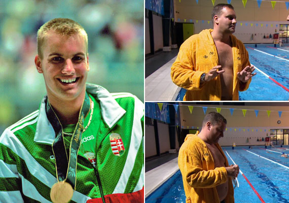 
                        	Czene Attila az Aktívban nyilatkozott arról, hogy szeretne a plusz kilóktól megszabadulni. Berki Krisztián vállalta a feladatot, és már egy úszóversenyre is kihívta az olimiai bajnok úszót. Utóbbi a bal oldali fotón az 1996-os atlantai olimpia dobogóján látható.