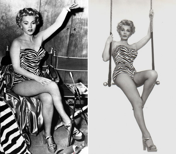 	Szőke hajkoronájával, dús keblével és darázsderekával nevezhetnénk a magyar Marilyn Monroe-nak is.