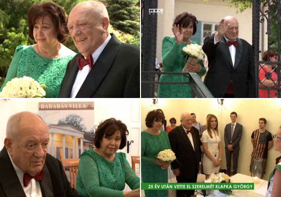	A 85 éves üzletember, Klapka György június 20-án ötödszörre mondta ki az igent egy polgári szertartás keretében. 25 év együttélés után vette el nála 14 évvel fiatalabb párját, Kiss Marit.