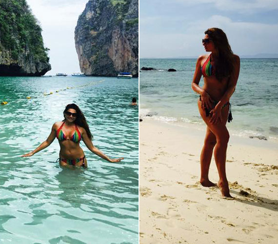 	Horváth Éva műsorvezető februárban utazott Burmába, ahonnan másfél hét nyaralás után posztolta az első bikinis fotót. Később aztán Thaiföldön is készült róla néhány.