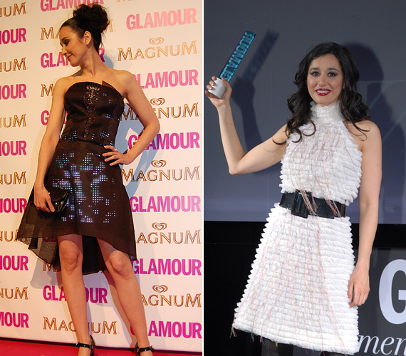 	Gryllus Dorka a gálákon szeret különleges ruhákba bújni. A 2013-as Glamour-gálára ezt a színjátszós, fekete ruhát választotta, a 2011-es eseményre pedig egy fehér csipkés koktéldresszt. Utóbbin őt választották az év színésznőjének.
