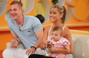 Póth Dia férjével és kislányával 2010 júliusában