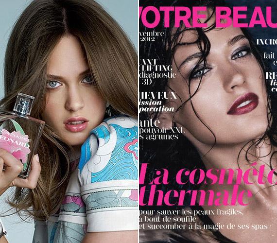 	Rák Kati színésznő 27 éves lánya, Sára Emília több címlapon is szerepelt, nemzetközi kozmetikai márkák arca.