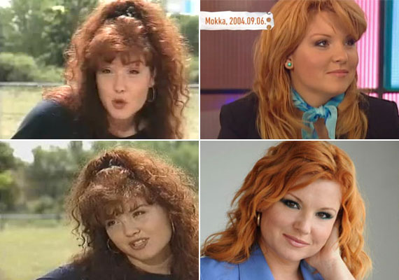 	A Szomszédok című sorozatban még vörösesbarna, csigás hajjal ismertük meg, a TV2 műsorvezetője és a Jóban Rosszban szereplője már vörösként lett.