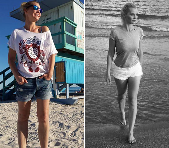 	Lilu idén nyáron számtalanszor megfordult egy-egy tenger vagy óceán partján - rajongói nagy örömére. Az RTL Klub 39 éves műsorvezetője a Facebookon többször is megmutatta, milyen formás lábakkal sétált a habokban vagy a homokban.