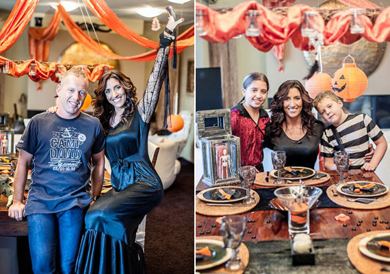 	Rubint Réka és Schobert Norbi a Hal a tortán Halloween-napján látta vendégül otthonában a kamerákat. Nézd meg, hogyan néz ki a fitneszkirálynő családja és otthona ünnepi öltözetben!