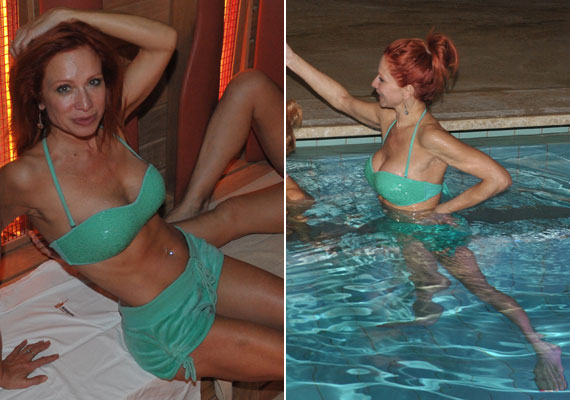 	Détár Enikőnek szíve csücske Eger. Az 51 éves színésznő bikinis alakját bármelyik fiatal megirigyelheti.