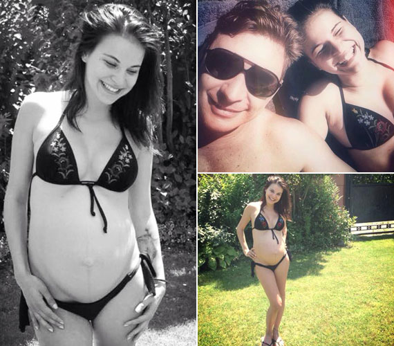 	A 26 éves sztár június elején bikiniben is megmutatta pocakját, amiért néhányan kritizálták, mondván, egy nyolc hónapos terhes nő ne mutogassa magát, de ő frappánsan visszaszólt a kritikusainak.