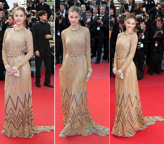 
                        	Palvin Barbara a cannes-i filmfesztiválon is beragyogta a vörös szőnyeget arany Valentino ruhájában.