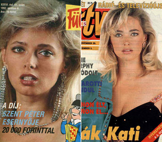	Rák Kati a kilencvenes években számos újság címlapját díszítette.