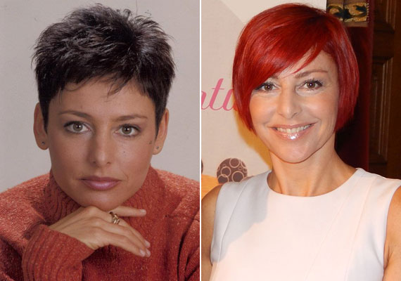 	Az RTL Klub híradósa, Erős Antónia 1998-ban még sötétbarna, majd fekete hajjal mondta a híreket, ezt követően a vörös szinte összes árnyalatát kipróbálta.