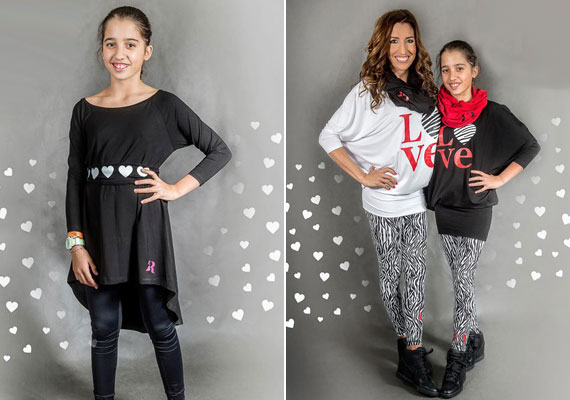 
                        	Rubint Réka saját maga által tervezett ruhákat is árul webshopjában, az Anya és lánya kollekciókat 11 éves lányával, Larával együtt álmodják meg, és együtt is mutatják be.