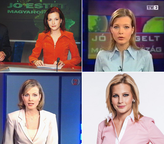 	Várkonyi Andrea 2002 óta a Tények műsorvezetője. A TV2 kezdő híradósaként még vörös hajjal ismertük meg.