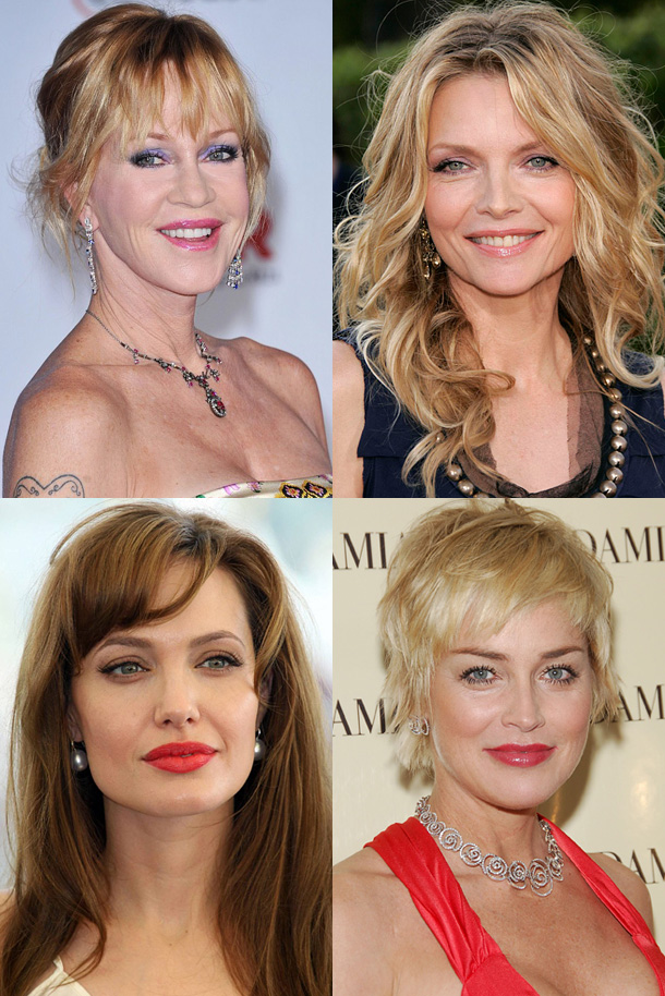 Melanie Griffith; Michelle Pfeiffer; Angelina Jolie; Sharon Stone