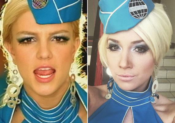 
                        	Melyik az igazi Britney Spears? Eláruljuk: baloldalon a 33 éves amerikai énekesnő, a jobb oldalon a magyar sztár látható. Kísérteties a hasonlóság.