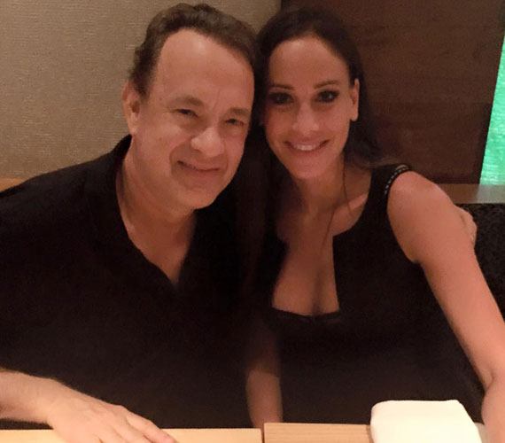 
                        	Vajna Tímea hétvégén a világhírű színész, Tom Hanks társaságában vacsorázott, ekkor készült a fotó.