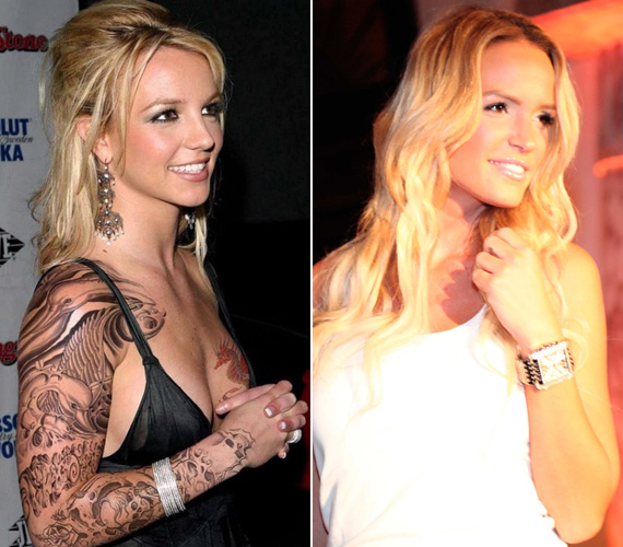 
                        	Az amerikai pophercegnő és a magyar modell hasonlósága annyira szembetűnő, hogy Zimány Lindát egy időben csak magyar Britney-ként emlegették. A kétgyerekes Britney Spears zűrös évei alatt sokat veszített kislányos bájából, és a karcsúságért is sokat küzd. A köztük lévő öt év különbség mára látványosabb.