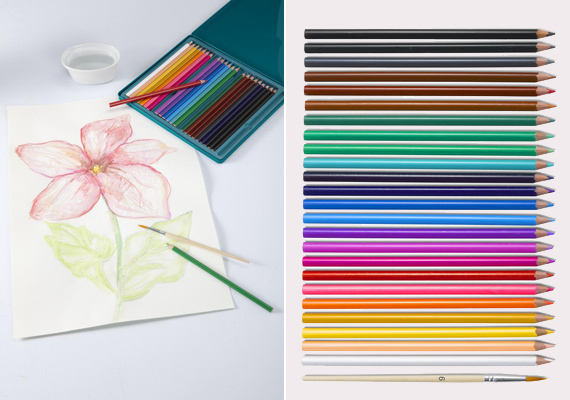 
                        	Egy színesceruza-készlet mindig jól jön, pláne, ha 24 színből áll. Ez az akvarellszett pedig még ecsettel is átfesthető. Ára 3995 forint. Itt rendelheted meg »