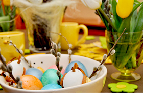 10 perces vidám húsvéti asztaldísz: kétbalkezeseknek is