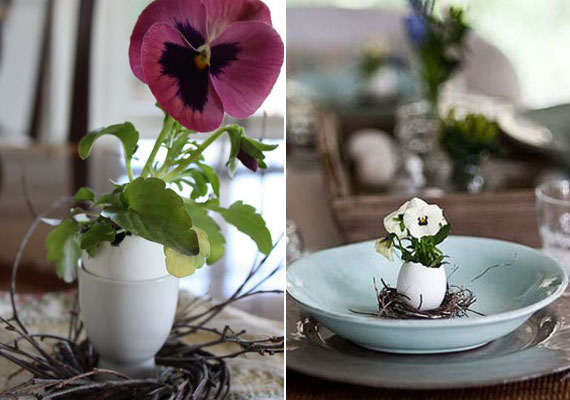 	Igazi tavaszias hangulatot varázsolhatsz az otthonodba, ha a sütés-főzés során megmaradt tojáshéjat mini vázaként hasznosítod. Mindössze annyi a dolgod, hogy néhány szál virágot teszel bele.