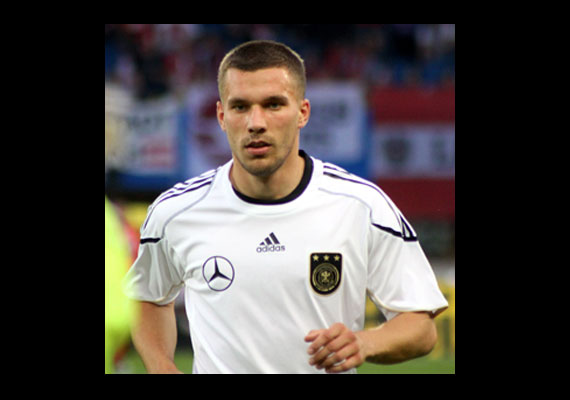 	Lukas Podolski, a németek erőssége.