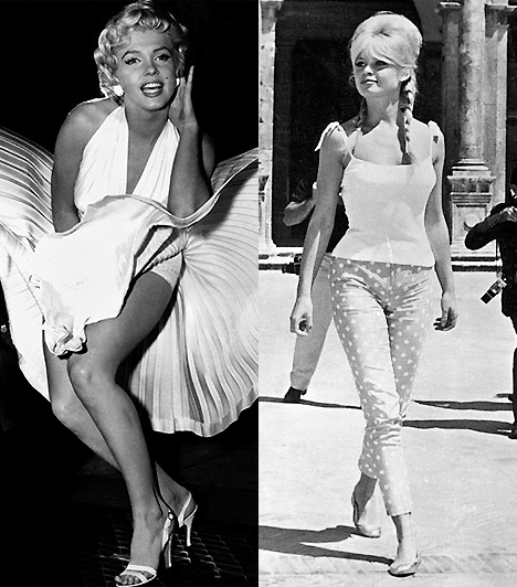 Szoknya, nadrágA híres filmcsillagok nagy hatással voltak az erotikus divatra: Marilyn Monroe-nak köszönhetően egyre merészebben rövidültek a szoknyák, Brigitte Bardot révén azonban a nadrág is helyet foglalt a legszexibb ruhadarabok között.Kapcsolódó cikk:Milyen popsira milyen nadrágot vegyél? »