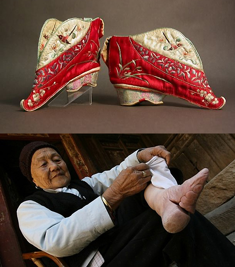 Lótusz cipőAz ősi Kínában egészen különös erotikaeszmény élt. A nők lábát kicsi koruktól kezdve apró lótusz cipőbe nyomorították, mert annál kívánatosabbnak számított valaki, minél kisebb volt a lába. A rettenetes fájdalmakkal küszködő asszonyok apró cipőikben otthonról is alig tudtak elmenni, így a férfiak nem féltek a megcsalástól.Kapcsolódó cikk:4 megbocsáthatatlan bűn, amit a nők ellen elkövetnek »
