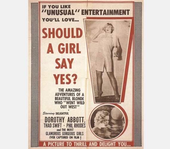 
                        	Rendhagyó szórakozásra csábított, egyben a közerkölcs felé intézett kihívást a Should a Girl Say Yes című felnőttfilm.