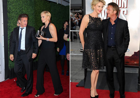 	Charlize Theron és Sean Penn sem a hagyományos felállás szerinti páros: a bájos színésznő magassarkúban majd' egy fejjel is magasabb lehet a színésznél.