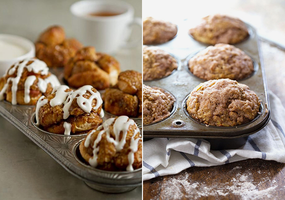 
                        	Egy másik édes reggeli lehetőség a zabos-diós muffin. A liszt egy részét helyettesítsd zabliszttel és darált dióval, de akár sütőtök is kerülhet bele előre megsütve, pépesítve. Ízesítésben kövesd a télies vonalat fahéjjal, reszelt narancshéjjal, karamellával. Akár mézecskalács fűszerkeverékkel is készülhet! Különleges, ha a muffinok tetejére mézeskalács-mázat kensz csíkokban.