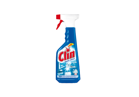	A Clin Multishine zsír- és vízkőoldó sokoldalú tisztítószer, mely többféle felület, többek között az ablak, illetve a konyhalapok tisztítására is alkalmas.