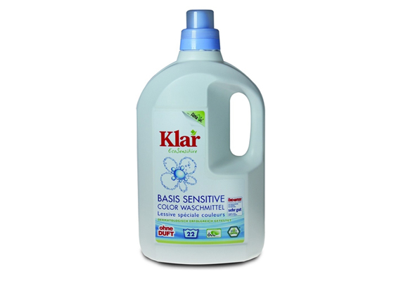 	A Klar ökoszenzitív folyékony mosószert 2950 forint körüli áron lehet megvenni. A kétliteres kiszerelés körülbelül 44 mosásra elég.